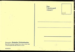 Völkerkongress für den Frieden Wien Dezember 1952, Ereigniskarte, ...