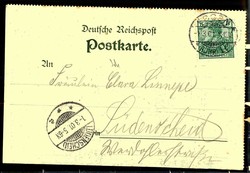 Gruß vom Karneval Essen 1901, einfarbige Humor-Postkarte mit ...
