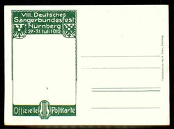 8. Deutsches Sängerbundfest Nürnberg Juli 1912, mehrfarbige ...
