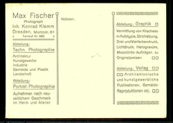 Werbekarte zur Fotografischen Ausstellung Dresden 1909, einfarbig, ...