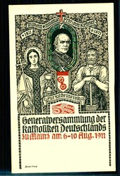 Seltene offizielle Postkarte zur 58. Generalversammlung der ...