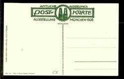 Ausstellung München 1908, Kunst-Karte von Fritz Klee mit Münchner ...