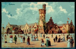 16. Deutsches Bundesschießen Hamburg 1909, Festpostkarte mit Abb. ...