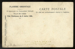 Festpostkarte zur Ausstellung Flandre Orientale Juli 1905, ...