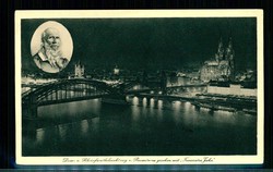 14. Deutsches Turnfest Köln 1928, Gedenkkarte mit Turnvater Jahn vor ...