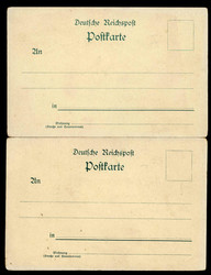 Berlin, Gewerbe-Ausstellung 1896, zwei Karten mit ...