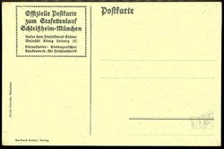 München Schleißheim, offizielle Karte zum Stafettenlauf 1905, ...
