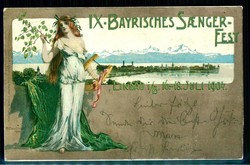 Lindau am Bodensee, IX. Bayrisches Sängerfest Juli 1904, gebraucht, ...