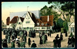 Brüssel, Weltausstellung 1910, Düsseldorfer Restaurant, gelaufen, ...