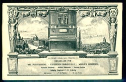 Brüssel, Weltausstellung 1910, Erinnerungs-Karte mit entspr. SST, ...