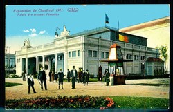 Charleroi, Ausstellungs-Karte 1911 mit Pavillon und ...
