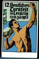 Leipzig, XII. Deutsches Turnfest 1913, Karte Nr. 4 'Der ...
