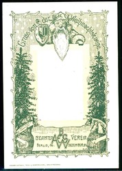 Berlin, sehr seltene Erinnerungskarte, Gruß von der Weihnachtskneipe ...