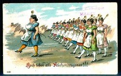 Nidda, Humor-Karte 'Hoch leben alle Küchendragoner', gelaufen, ...