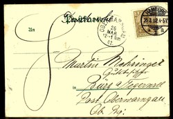 Mehrfarbige Karte der Zentral-Buchhandlung Nielsen-Dienstmädchen, ...