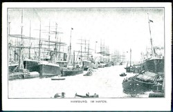 s/w.-Karte, Hamburg im Hafen, ungebraucht, Erhaltung siehe Abbildung.