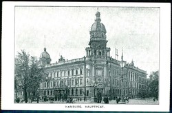 s/w.-Karte, Hamburg Hauptpost, ungebraucht.