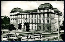 s/w.-Karte, Darmstadt-Schloss, ungebraucht.