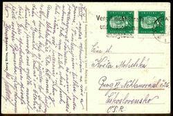 Mehrfarbige Karte, Hamburg-Deichstraßenfleet, echt gelaufen, aus den ...