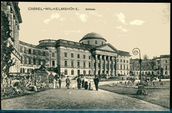 s/w.-Karte, Kassel-Wilhelmshöhe, Schloss, ungebraucht.