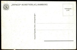 Mehrfarbige Gemälde-Karte, Hamburg-St. Pauli Landungsbrücken, nach ...