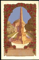 Mehrfarbige Karte Darmstadt - Großherzogin Alice-Denkmal, ...