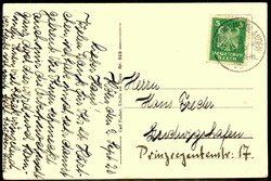 s/w.-Karte, Köln am Rhein-Hängebrücke, echt gelaufen aus 1926. ...