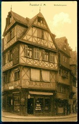 s/w.-Karte, Frankfurt/Main, Weißadlergasse, ungebraucht.