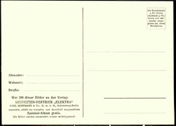 Foto-Sammelbild 1912 vom Neuheiten-Vertrieb Elektra: Einführung des ...