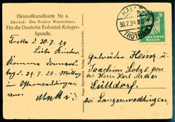 AK 'Des Knaben Wunderhorn', Spendenkarte für die Deutschen ...