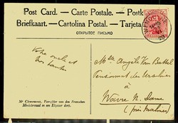 Fotokarte von M. Clémenceau, franz. Präsident im Elsaß, gelaufen ...