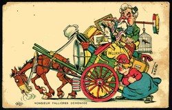 Satirekarte zur franz. Innenpolitik um 1910, hier der ...