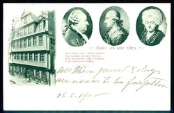 Frankfurt - Goethe und seine Eltern sowie Goethes Geburtshaus, ...