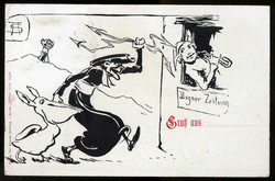 Satire-Spottkarte 'Bozener Zeitung', um 1910, ungebraucht, gute ...