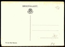 Niederländische Spott-Karte aus dem Jahr 1918 gegen Kaiser Wilhelm ...