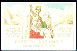 Dekorative Karte zur Nationalanleihe aus dem I. WK, ungebraucht, gute ...