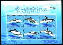 2009, Delfine-Kleinbogen, dolphin.Alter Preis: 4,30€