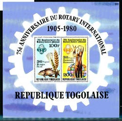 1980, Rotary-Block. Alter Preis: 2,60€