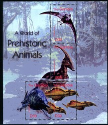 2003, Prähistorische Tiere-Kleinbogen.