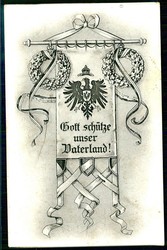 I. WK: nationale Patriotikakarte, aus den Jahren ca. 1914 bis 1919, ...