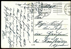 Nationale Kinder-Grußkarte aus der Zeit des I. WK: hier 'Wir halten ...