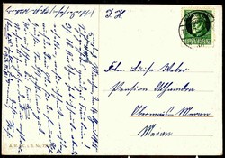 Nationale Kinder-Grußkarte aus der Zeit des I. WK: hier 'Kriegsbrot' ...