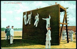 Soldatenleben I. WK, farbige Fotokarte, echt gelaufen aus Neu-Ulm ...