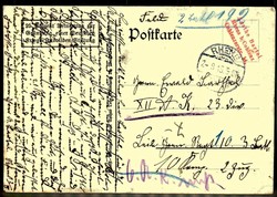 Deutsch-Nationale Ansichtskarte mit Lied-/Gedichttext, hier: ...