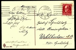 Oster-Grußkarte aus dem I. WK: mehrfarbige Prägedruck-Karte, ...