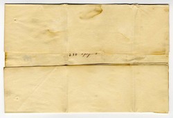 1830, Harrisburg PA. to Hagerstown MD EL bank letter, CD red sript ...