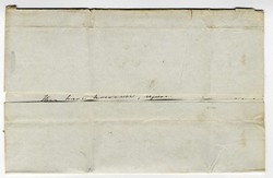 1837, Washington DC to New York EL bank letter CD red sript '15' rate ...