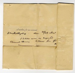 1835, Franklin Bank baltimore to Hagerstown Bank EL, CD red, sript ...