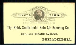 189. printed form commercial stationery Smith India Pale Ale Brewing ...