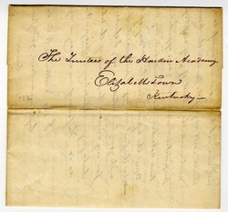 1831, Hardins CT to Elizabethtown CT hand carried entired letter from ...